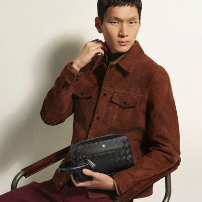Montblanc Kosmetik Clutch aus Extreme Leder – Schwarz – Ansicht 2