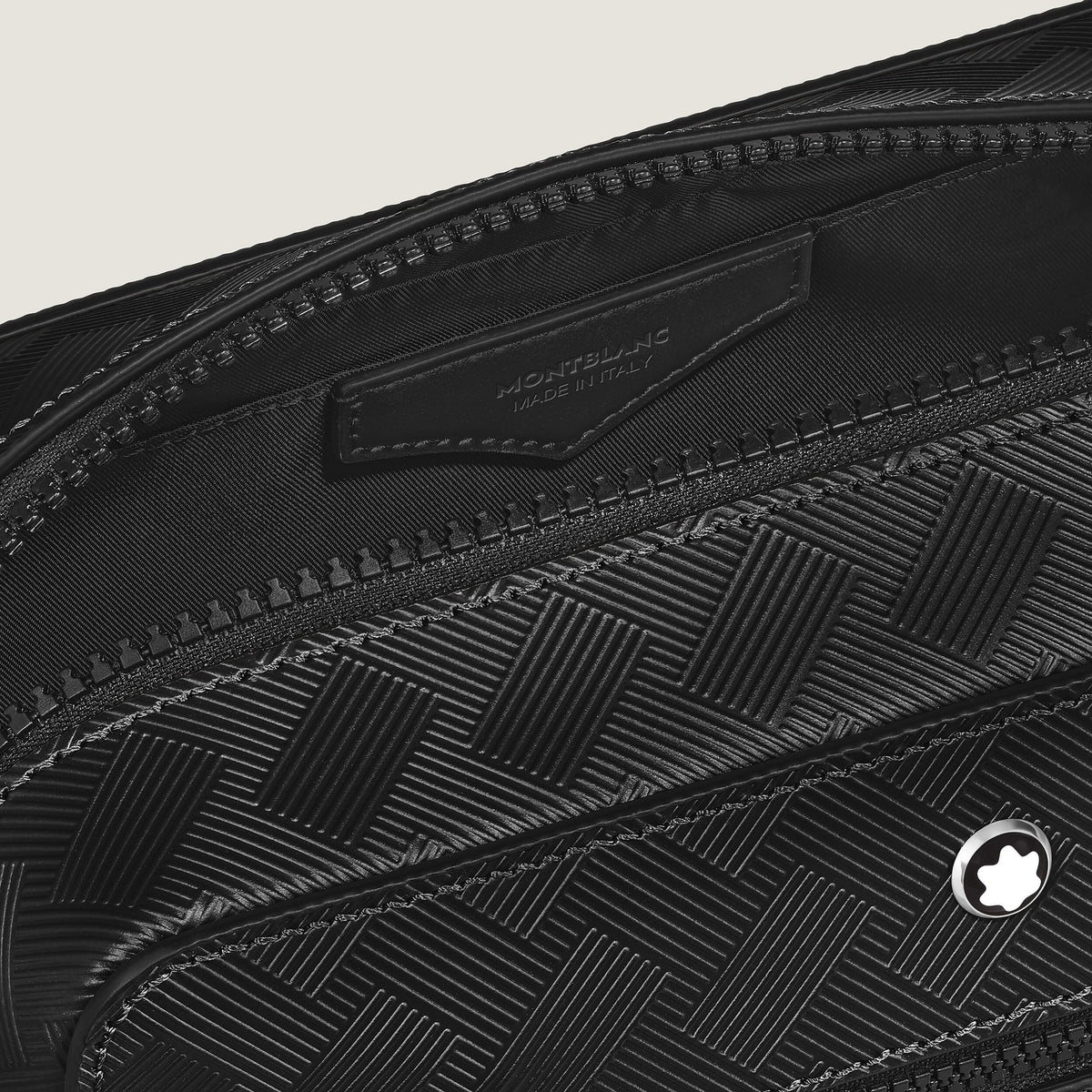 Montblanc Kosmetik Clutch aus Extreme Leder – Schwarz – Ansicht 4