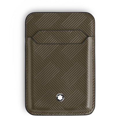 Montblanc Kartenetui 2 cc für iPhone mit MagSafe aus Extreme Leder – Khaki – Ansicht 1