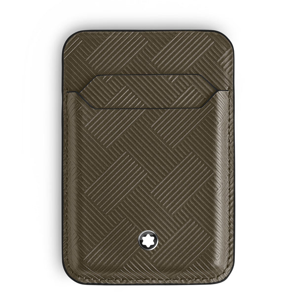Montblanc Kartenetui 2 cc für iPhone mit MagSafe aus Extreme Leder – Khaki