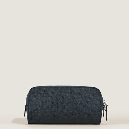 Montblanc Kleine Kosmetik Clutch aus Sartorial Leder – Twilight Blue – Ansicht 6