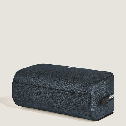 Montblanc Kleine Kosmetik Clutch aus Sartorial Leder – Twilight Blue – Ansicht 8