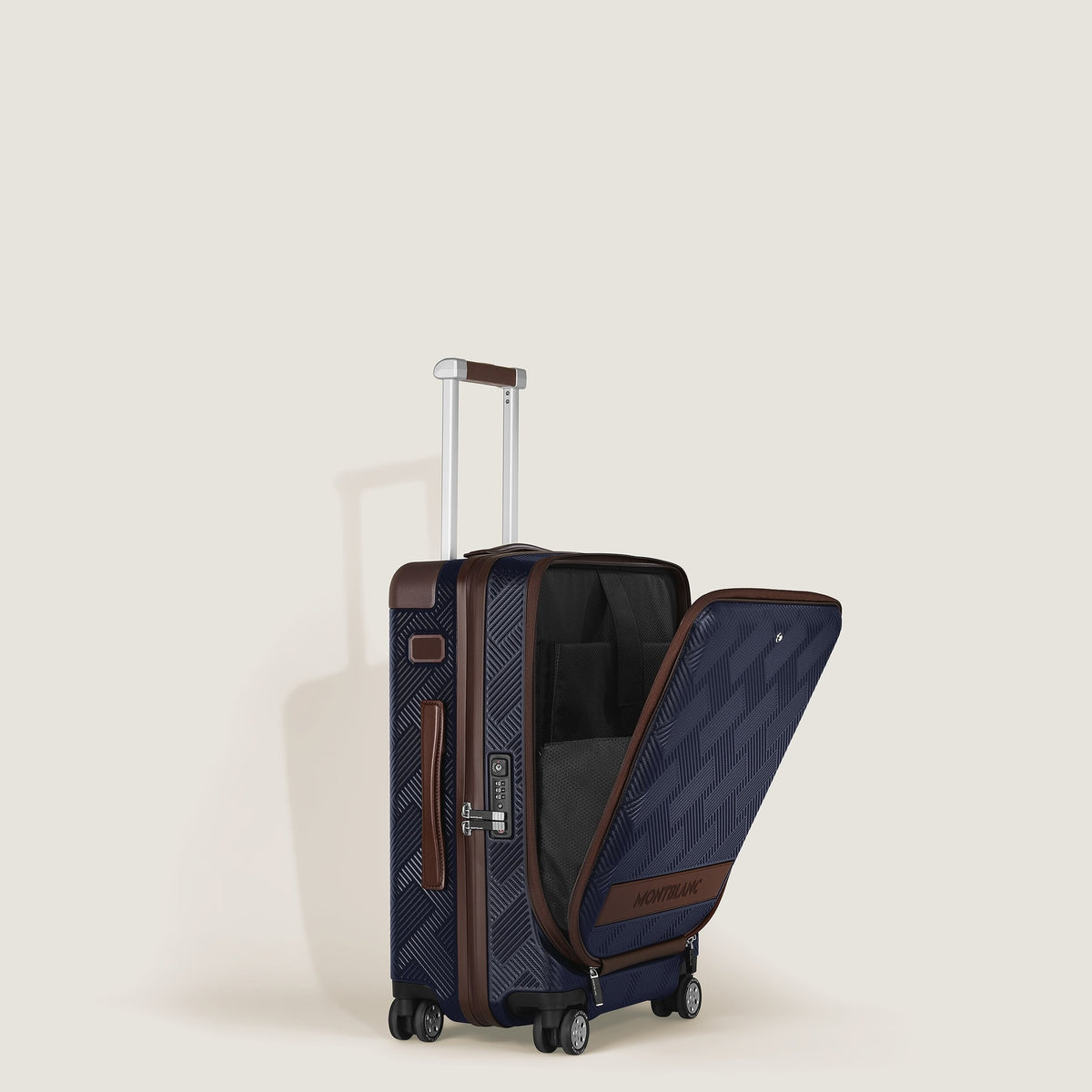 Montblanc MY4810 Kabinenkoffer mit Vordertasche – Dunkelbraun – Ansicht 8