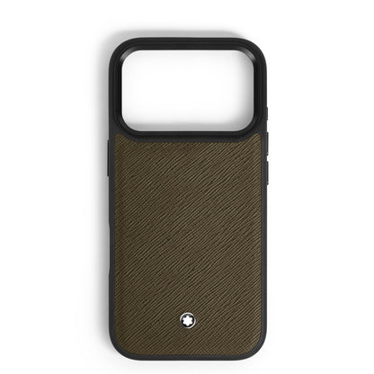 Montblanc Schutzhülle für iPhone 17 Pro aus hochwertigem Leder – Ansicht 1