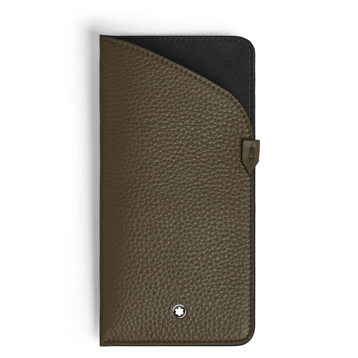 Montblanc Brillenetui aus Grain Leder – Khaki – Ansicht 1