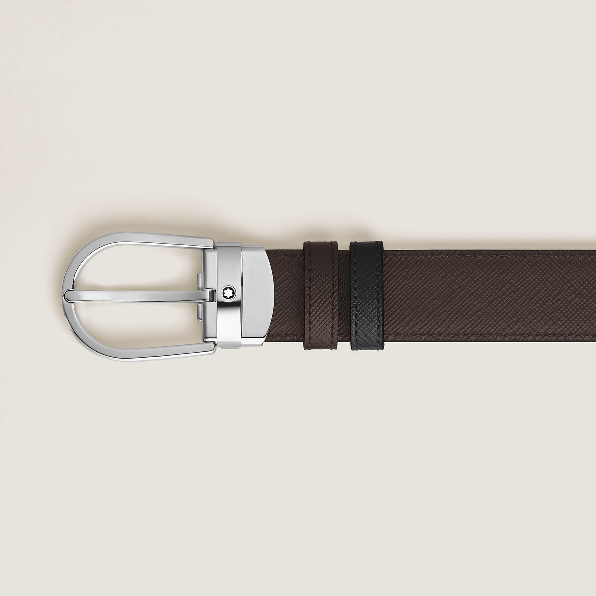 Montblanc Wendbarer Gürtel mit hufeisenförmiger Schließe 30 mm aus hochwertigem Leder (MB222139) – Ansicht 5