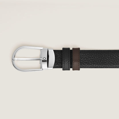 Montblanc Wendbarer Gürtel mit hufeisenförmiger Schließe 30 mm aus genarbtem Leder – Ansicht 2