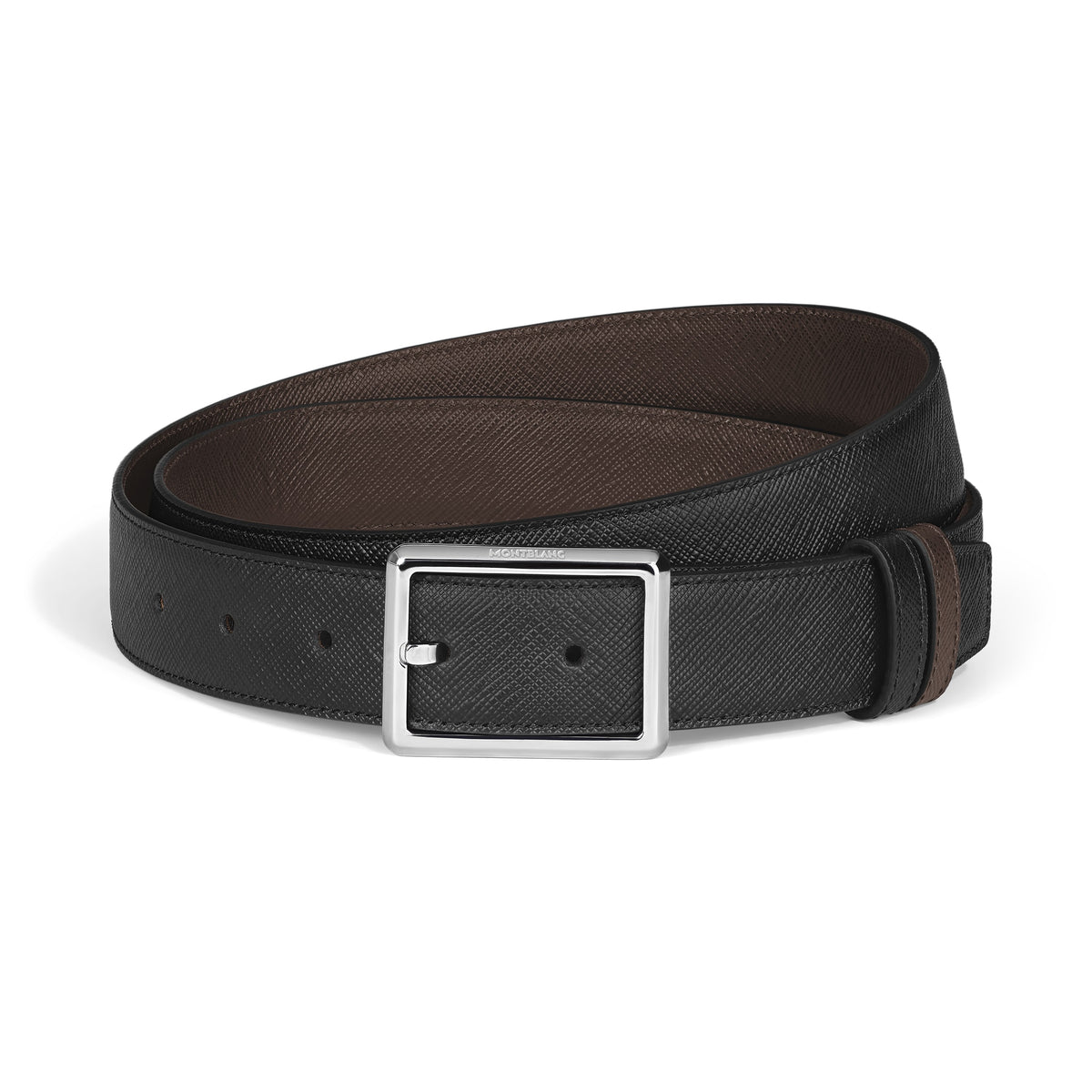 Montblanc Wendbarer rechteckiger Gürtel 30 mm aus hochwertigem Leder – Ansicht 1
