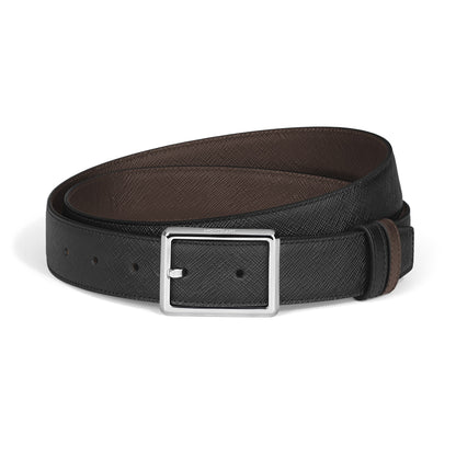 Montblanc Wendbarer rechteckiger Gürtel 30 mm aus hochwertigem Leder – Ansicht 1
