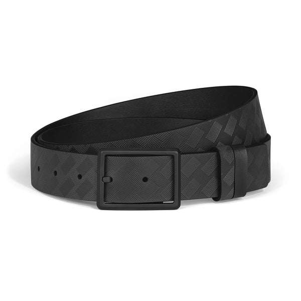 Montblanc Wendbarer Gürtel mit rechteckiger Schließe 35 mm aus Extreme Leder