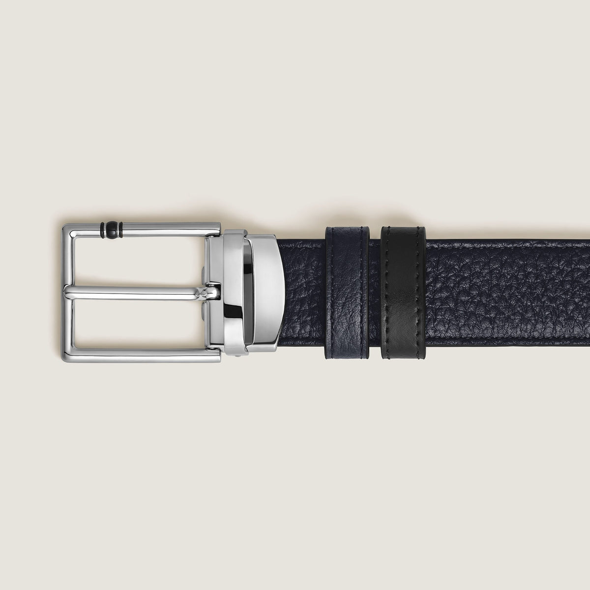 Montblanc Wendbarer Gürtel mit rechteckiger Meisterstück Schließe 35 mm aus Grain Leder – Ansicht 2