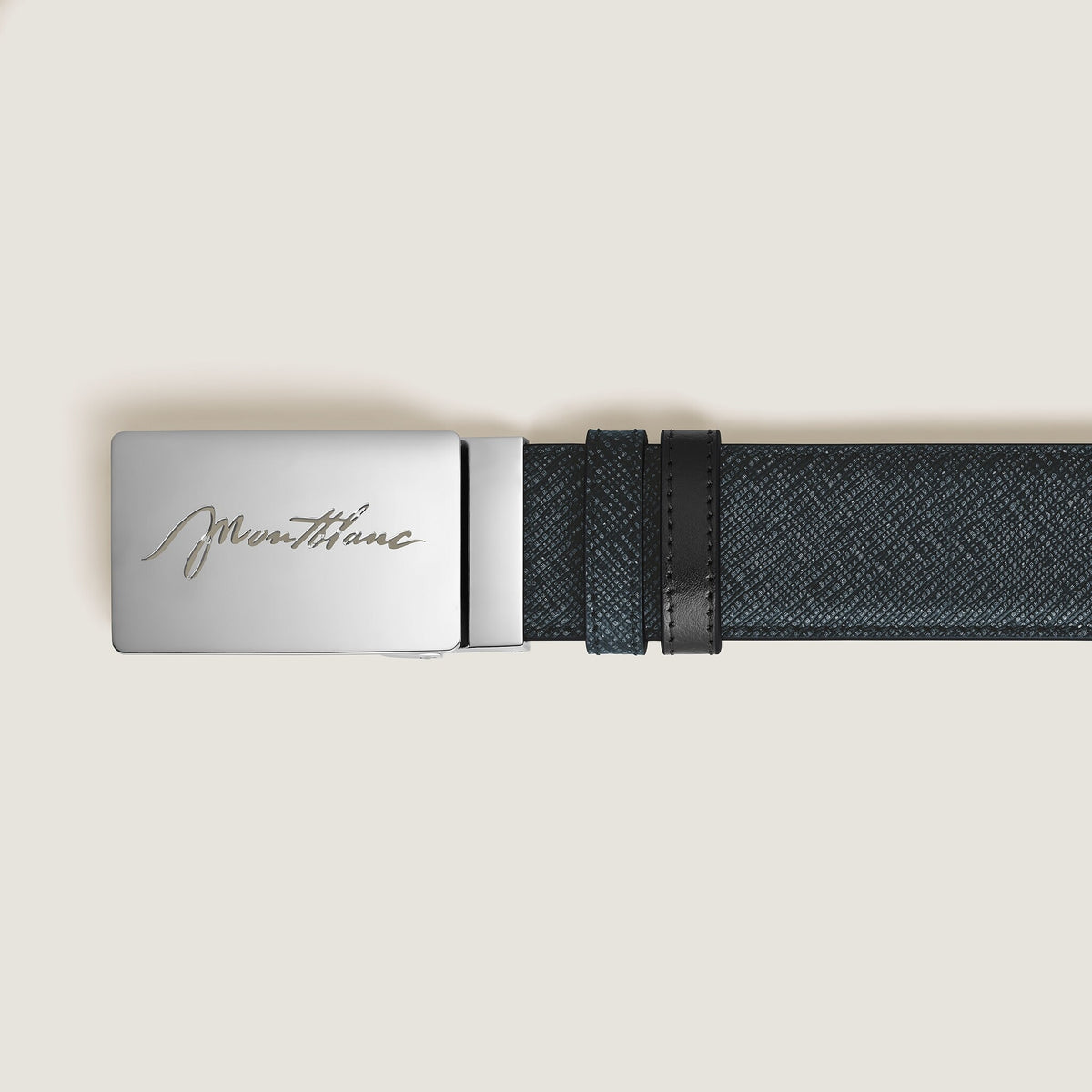 Montblanc 35 mm Wendegürtel aus Sartorial Leder mit rechteckiger Schildschließe (MB222233) – Ansicht 2