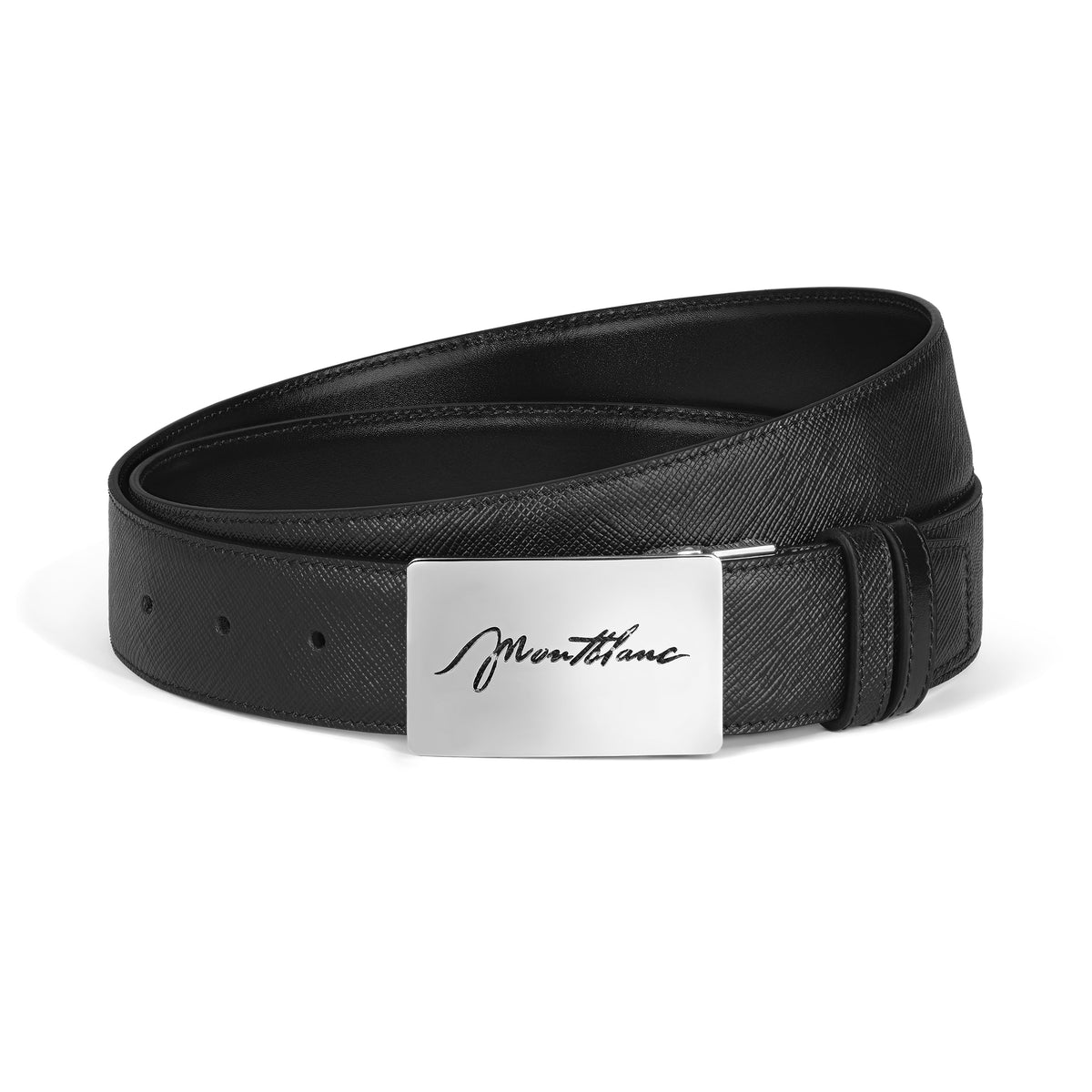 Montblanc 35 mm Wendegürtel aus Sartorial Leder mit rechteckiger Schildschließe (MB222235) – Ansicht 1