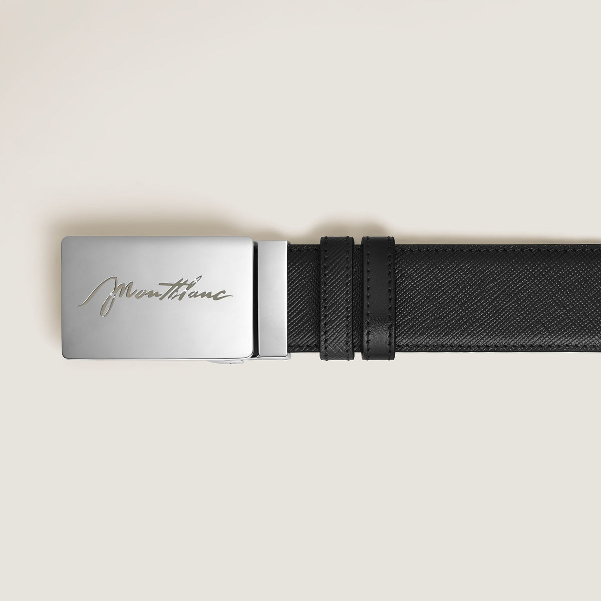 Montblanc 35 mm Wendegürtel aus Sartorial Leder mit rechteckiger Schildschließe (MB222235) – Ansicht 2