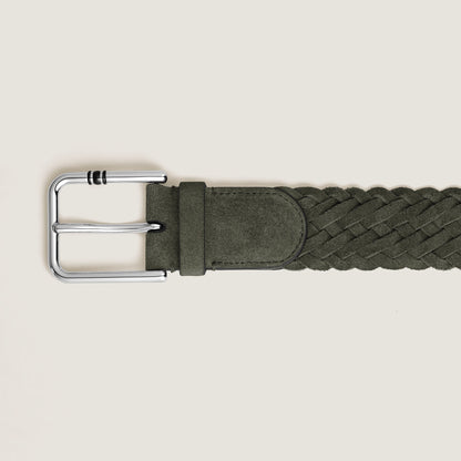 Montblanc 35 mm Gürtel aus Veloursleder mit quadratischer Meisterstück Schließe XL – Ansicht 2
