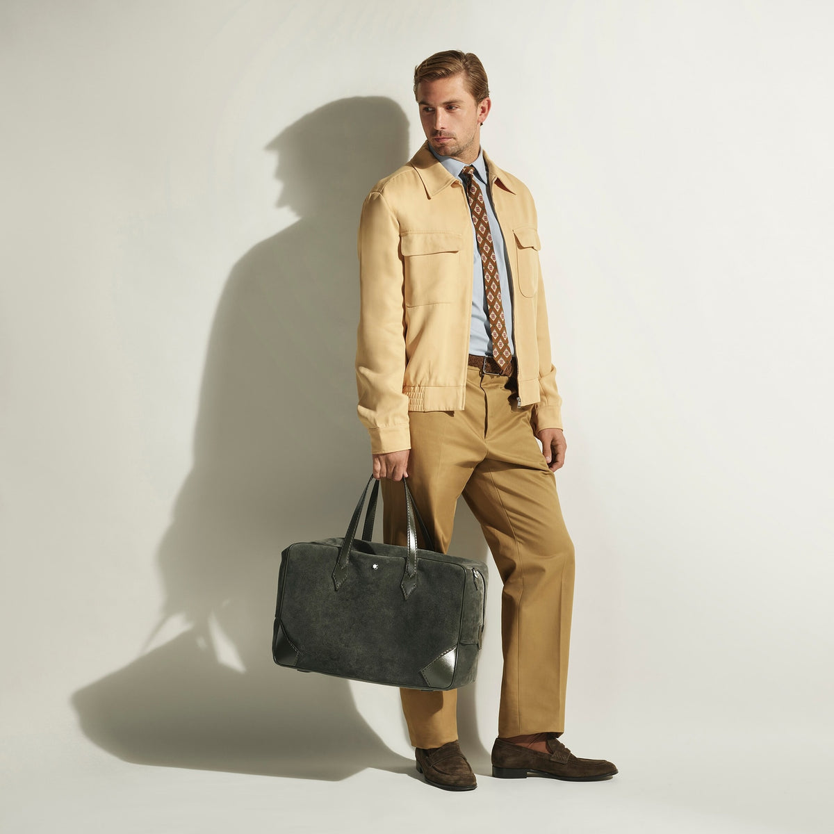 Montblanc Weekender Bag 45 Ink – Khaki – Ansicht 2