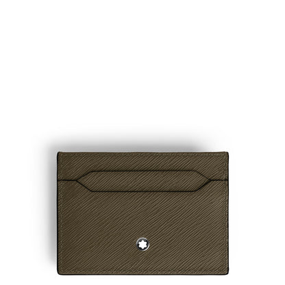 Montblanc Kartenetui 5 cc aus Sartorial Leder – Khaki – Ansicht 1