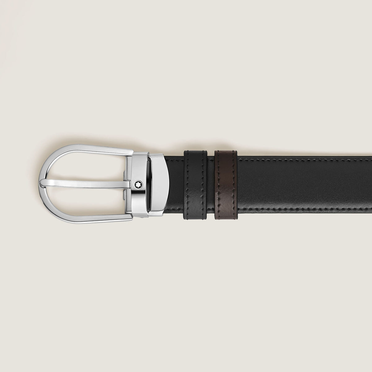 Montblanc Wendbarer Gürtel mit hufeisenförmiger Schließe 30 mm aus Meisterstück Leder – Ansicht 3