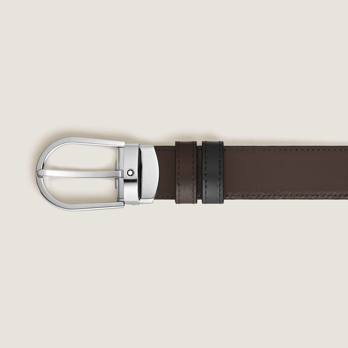 Montblanc Wendbarer Gürtel mit hufeisenförmiger Schließe 30 mm aus Meisterstück Leder – Ansicht 5