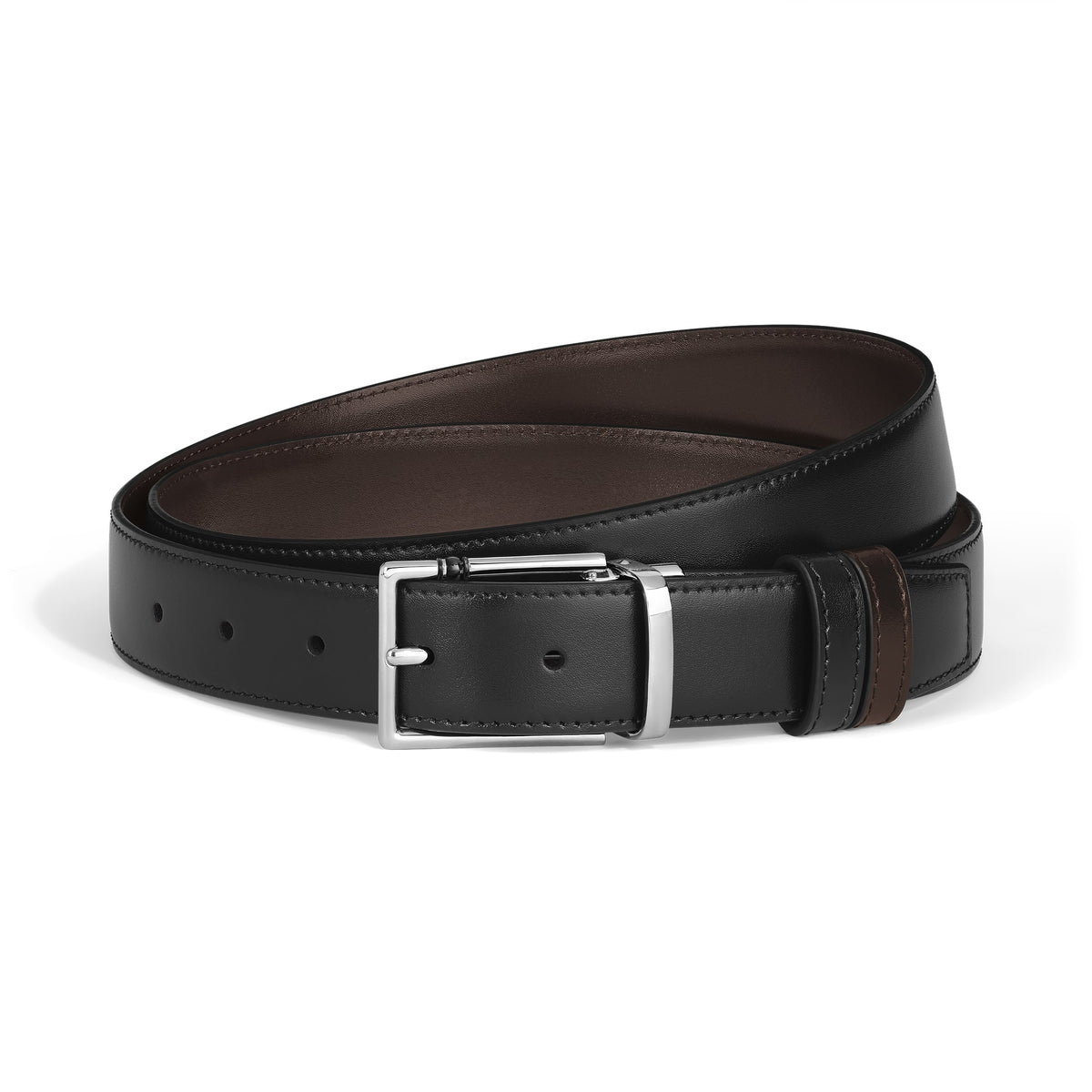 Montblanc Wendbarer Gürtel mit rechteckiger Meisterstück Schließe 30 mm aus Leder (MB222373) – Ansicht 1
