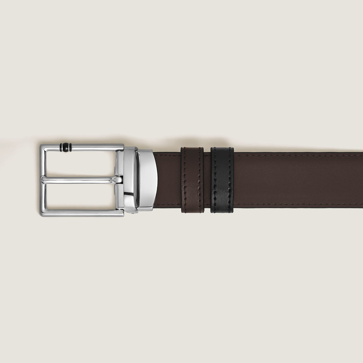 Montblanc Wendbarer Gürtel mit rechteckiger Meisterstück Schließe 30 mm aus Leder (MB222373) – Ansicht 3