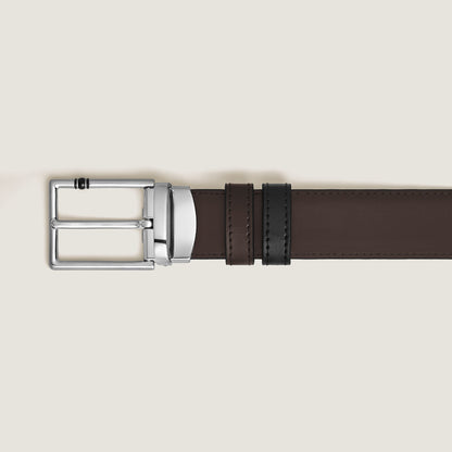 Montblanc Wendbarer Gürtel mit rechteckiger Meisterstück Schließe 30 mm aus Leder (MB222373) – Ansicht 3