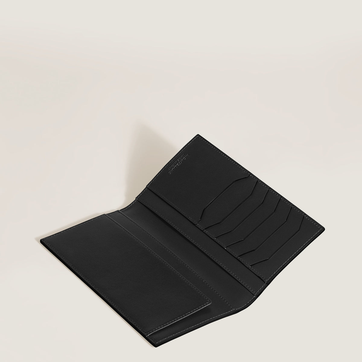 Montblanc Längliche Brieftasche 6 cc aus Meisterstück Leder – Schwarz – Ansicht 3