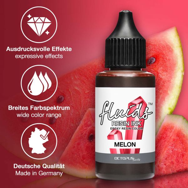 Octopus Fluids Resin Ink MELON transparentes Rot