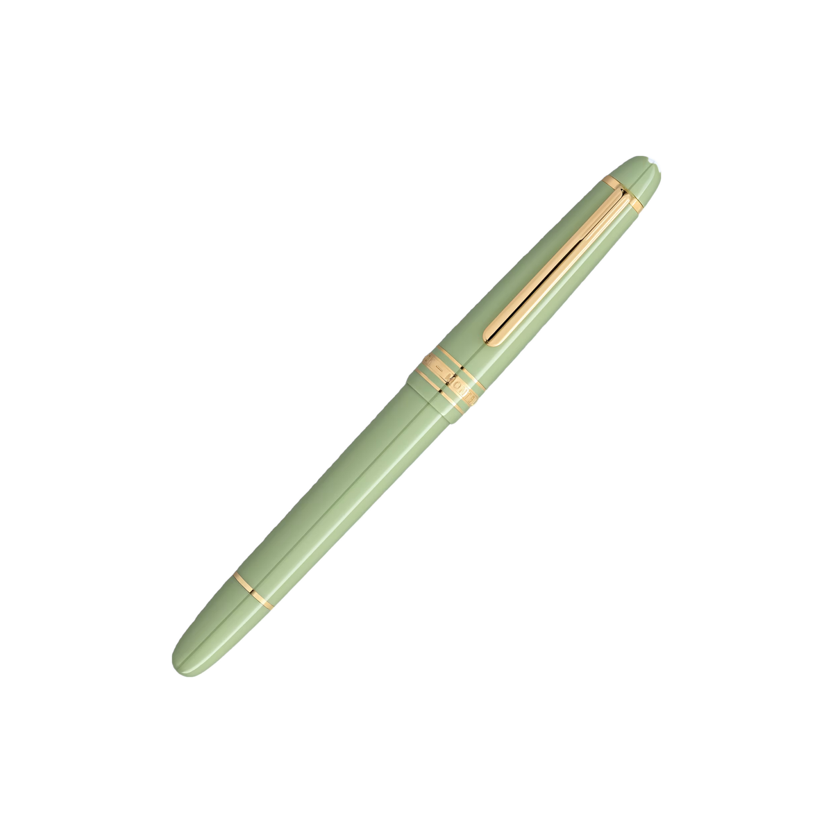 Montblanc Meisterstück Bloom Classique Füllfederhalter Matcha, vergoldet – Matcha, freigestellt auf weißem Hintergrund