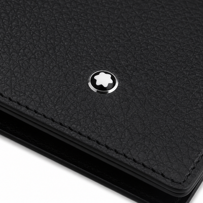 Montblanc, Portemonnaie Meisterstück Soft Grain, Brieftasche Geldbörse 8 cc Schwarz