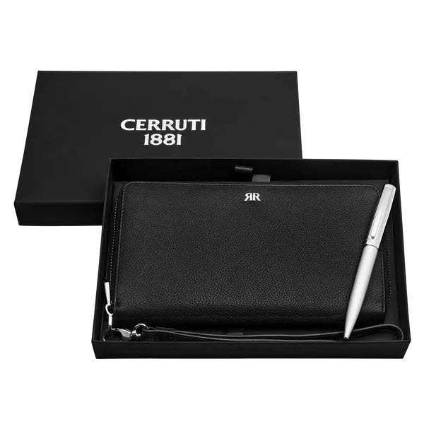 CERRUTI 1881 Schreibset Jefferson (Kugelschreiber & Reisebrieftasche)