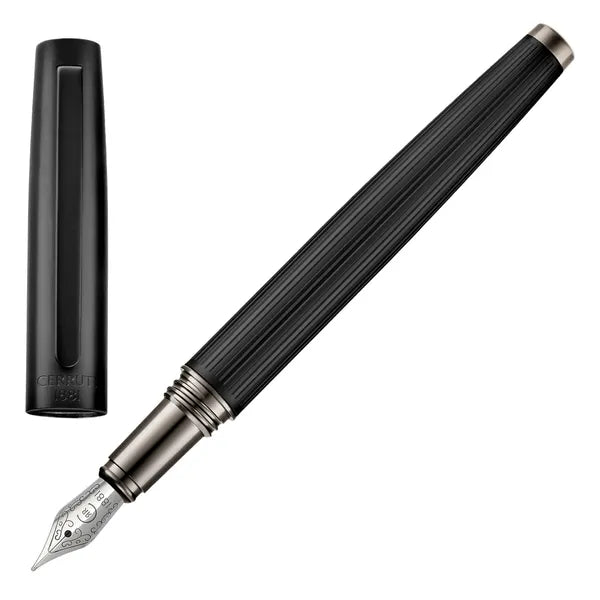 Stylo plume Cerruti 1881 Leap Classic, Noir