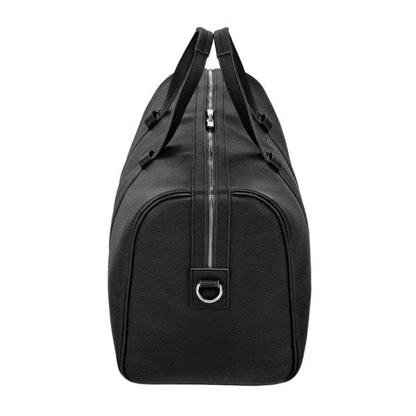 HUGO BOSS Card Holder Double B Saffiano, gunmetal