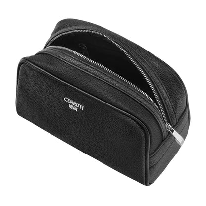HUGO BOSS Card Holder Double B Saffiano, gunmetal