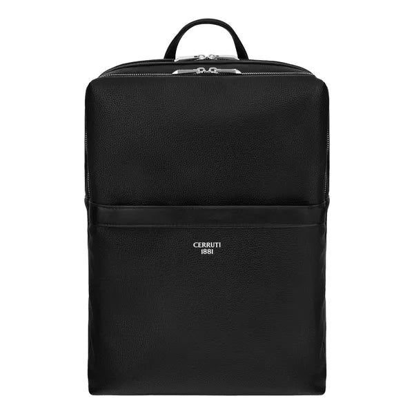 HUGO BOSS Card Holder Double B Saffiano, gunmetal