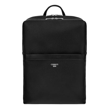 HUGO BOSS Card Holder Double B Saffiano, gunmetal