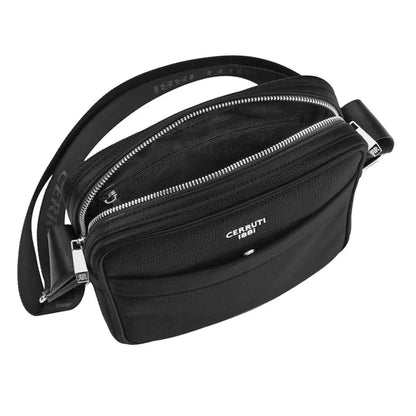 HUGO BOSS Card Holder Double B Saffiano, gunmetal