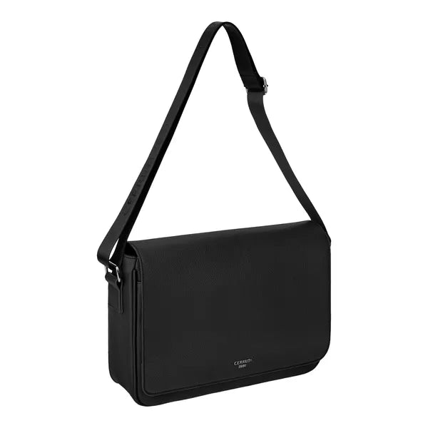 HUGO BOSS Card Holder Double B Saffiano, gunmetal