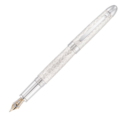 Waldmann Füllhalter Impact, 18kt, Sterlingsilber Hammerschlag