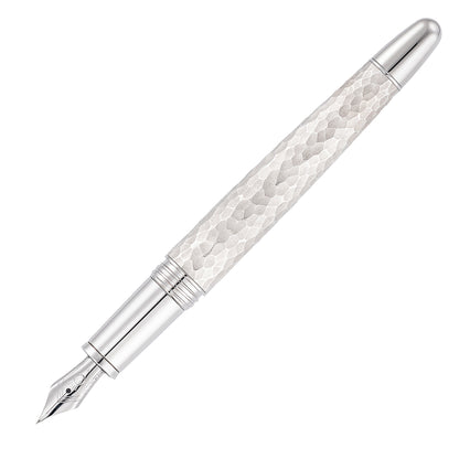 Waldmann Füllhalter Impact, Sterlingsilber Hammerschlag, Stahlfeder