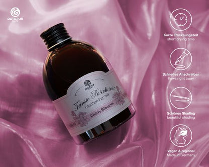 Octopus Fluids Fountain Pen Ink Pastel Cherry Blossom Pink 250 ml
