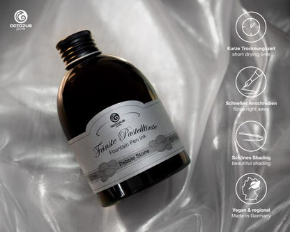 Octopus Fluids Fountain Pen Ink Pastel Colors Pastel Grey Pebble Stone 250 ml