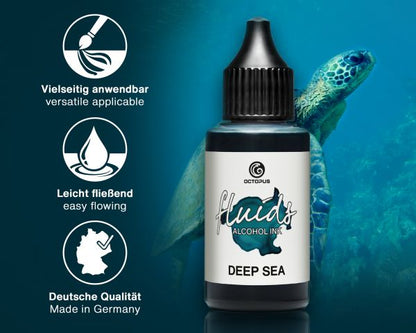 Octopus Fluids Alcohol Ink Deep Sea Blue 30 ml