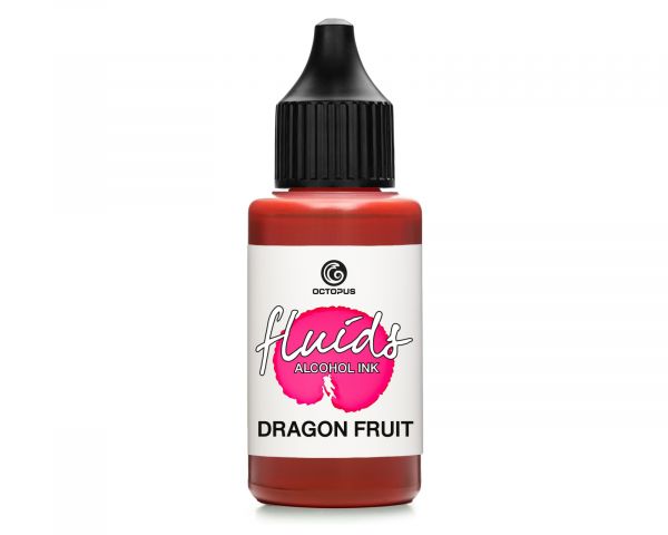 Octopus Fluids Alcohol Ink Dragon Fruit Basic Red/Pink