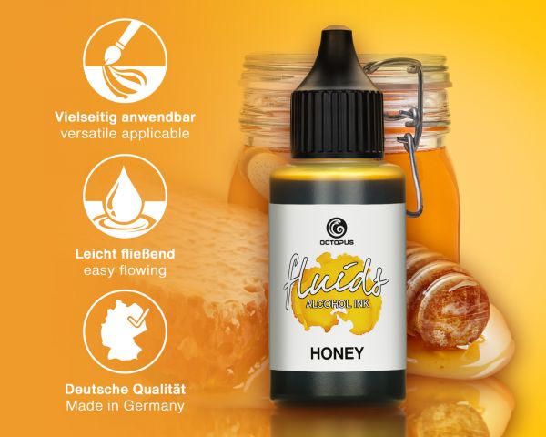 Octopus Fluids Alcohol Ink Basic Honey 100 ml Alcohol Ink Brown