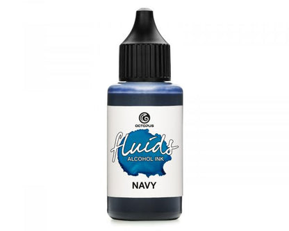 Octopus Fluids Alkoholtinte Alcohol Inks Basic Navy Blau