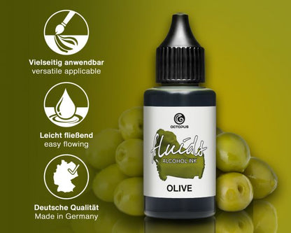 Octopus Fluids Alcohol Ink Olive 30 ml