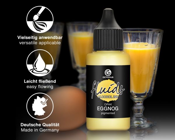 Octopus Fluids Alcohol Ink OPAQUE Yellow Eggnog