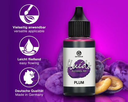 Octopus Fluids Alcohol Ink Plum 100 ml Violett