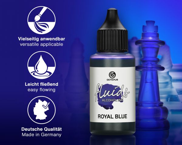 Octopus Fluids Alcohol Ink Royal Blue